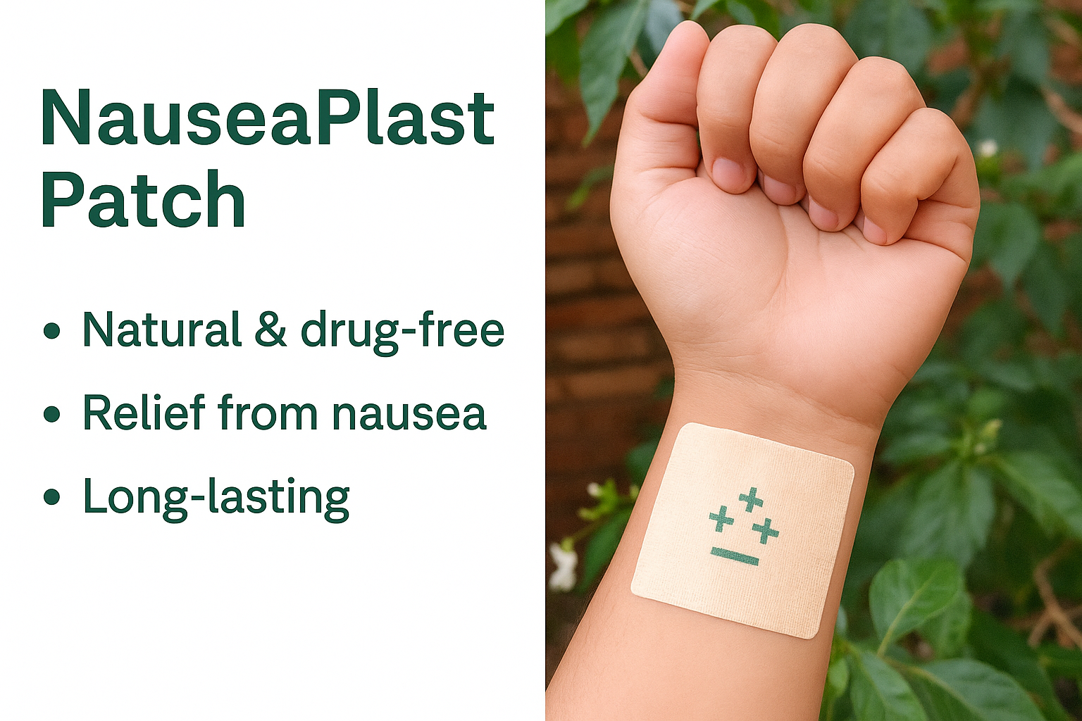 Use NauseaPlast Patch:
